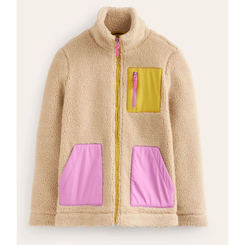 Boden Borg Fleece - Sz. 6 - Mulberry, Antique Moss